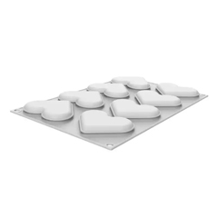 Silikomart Level Hearths 35 Kalp Silikon Kalıp - 1