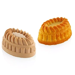 Silikomart Pleincoeur Oval Silicone Mold - 3