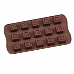 Epinox Kare Çikolata Kalıbı, Silikon, 20,8x10,4x1,8 Cm, Krs 20 - Epinox Pastry