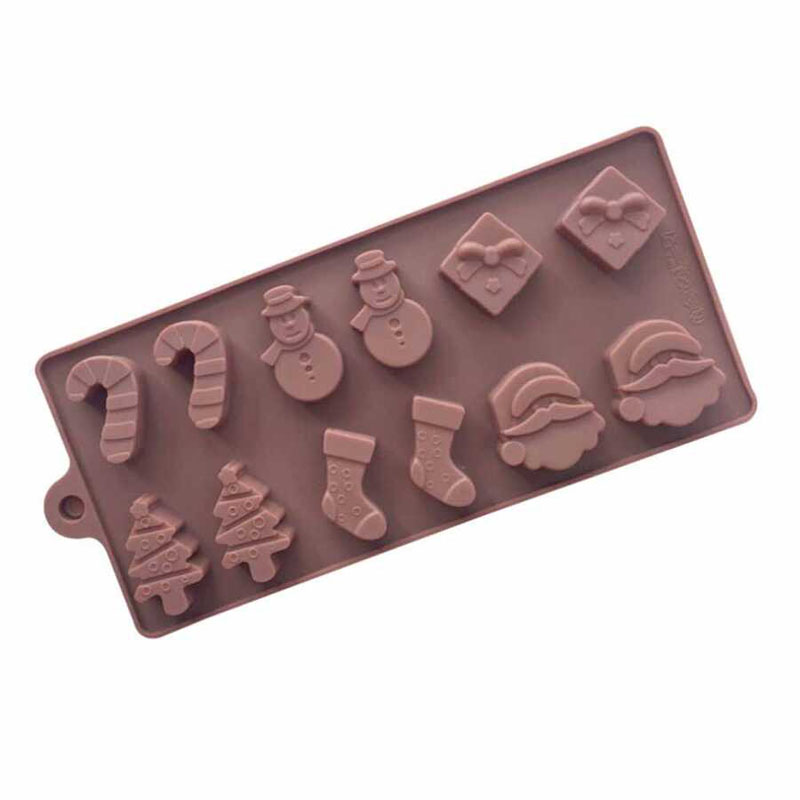 Epinox Yılbaşı Çikolata Kalıbı, Silikon, 22,5x10x1,5 Cm, Ylb 22