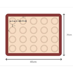 Epinox Silikon Makaron Mat, 40x30 Cm, Smm 43 - 1