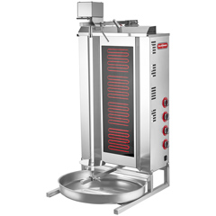 Silverinox 4 Radyanlı Döner Ocağı, Üstten Motorlu, Elektrikli - Silverinox