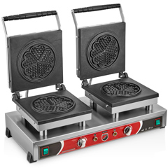 Silverinox Çiftli Çiçek Waffle Makinesi - 1
