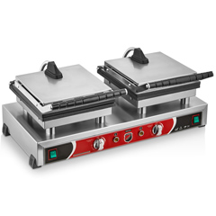 Silverinox Çiftli Çiçek Waffle Makinesi - 2