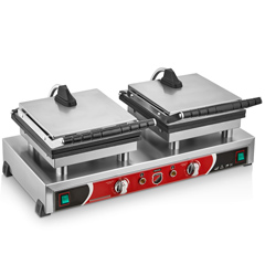 Silverinox Çiftli Kare Waffle Makinesi - 2