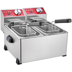 Silverinox - Silverinox Elektrikli Fritöz, 3+3 Litre (1)