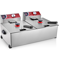 Silverinox Elektrikli Fritöz, 8+8 Litre - 2
