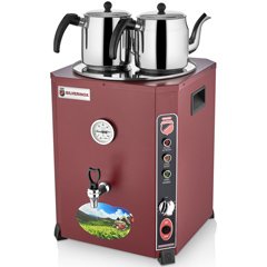 Silverinox Elit 2 Demlikli Çay Makinesi, 13 Litre, Kırmızı - Silverinox