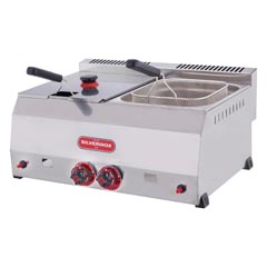 Silverinox Gazlı Fritöz, 8+8 Litre - Silverinox