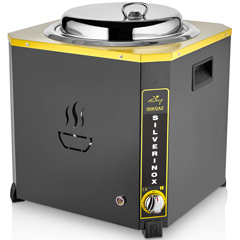 Silverinox Jumbo Soup Kettle, 13 Litre, Black - Silverinox