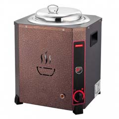 Silverinox Jumbo Soup Kettle, 13 Litre, Forged Copper - Silverinox