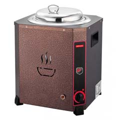 Silverinox Jumbo Soup Kettle, 9 Litre, Forged Copper - Silverinox