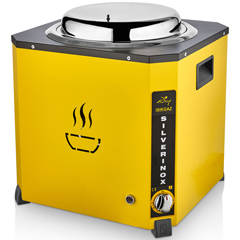 Silverinox Jumbo Soup Pot, 9 Litre, Yellow - Silverinox