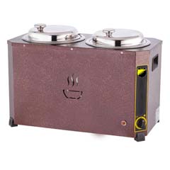 Silverinox Jumbo Soup Pot, 9+9 Litre, Forged Copper - Silverinox