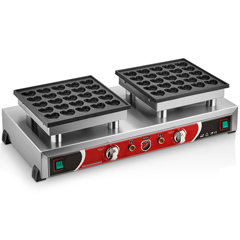 Silverinox Kalpli Bubble Waffle Makinesi, Çiftli, Kapaksız - Silverinox