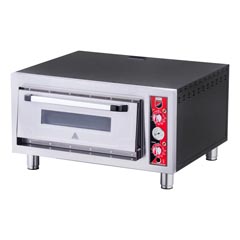Silverinox Single Layer Electric Pizza Oven, 4 Pizza Capacity, 62x62 cm - Silverinox