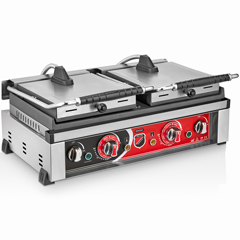 Silverinox Style Elektrikli Çift Kapaklı Tost Makinesi, 20 Dilim - Thumbnail