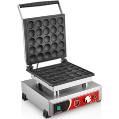 Silverinox Yuvarlak Bubble Waffle Makinesi, Tekli, Kapaklı - 1