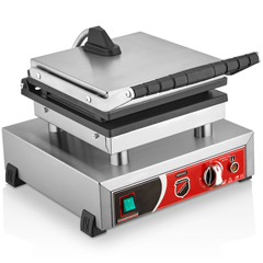 Silverinox Yuvarlak Bubble Waffle Makinesi, Tekli, Kapaklı - 2