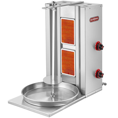 Silverinox 2 Radiant Döner Stove, Natural Gas - Silverinox