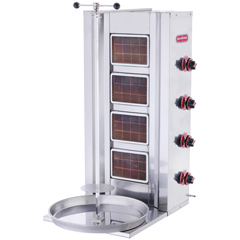 Silverinox 4 Radiant Döner Oven, Natural Gas - Silverinox