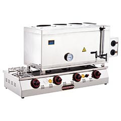 Silverinox 4 Teapot Tea Boiler, Double Base, Welded, Electric+Natural Gas, 85 - Silverinox