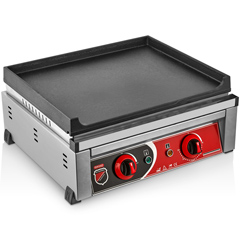 Silverinox Cast Iron Grill, Electric, Flat, 50 cm - Silverinox