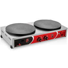 Silverinox Double Crepe Maker, Gas-Powered - Silverinox