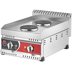 Silverinox Double Plate Heater, 40x60x34 cm - Silverinox