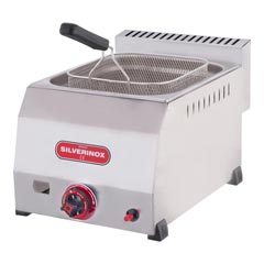 Silverinox Gas Fryer, 8 Litre - Silverinox