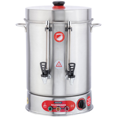 Silverinox Metal Push Faucet, Warning Tea Machine, 160 Cup Capacity - Silverinox