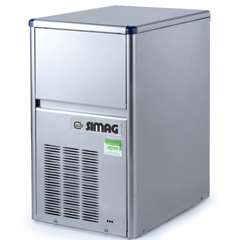 Simag SDH 24 AS Cube Ice Machine, 25 kg/day Capacity, 6 kg Bin - Simag