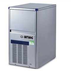 Simag SDH 30 AS Cube Ice Machine, 32 kg/day Capacity, 6 kg Bin - Simag