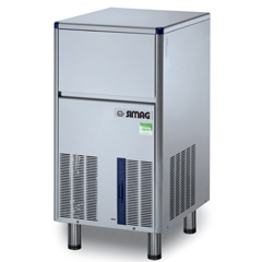 Simag SDH 50 AS Cube Ice Machine, 50 kg/day Capacity, 17 kg Bin - Simag