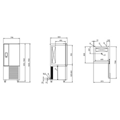 Sin Of Cold Shock Cooler and Freezer, Touch Control, 14 Pieces 40x60 cm Tray Capacity - 2