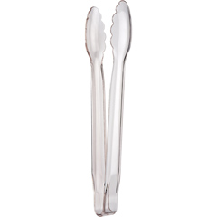 Single Handle Polycarbonate Serving Tongs, 30 cm, Transparent - Biradlı