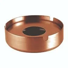 Single-Lidded Ashtray, 10 cm, Copper - Biradlı