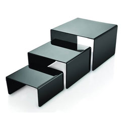 Single Open Buffet Plexi Display Stand, 20x20x10 cm - Biradlı