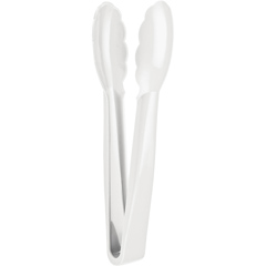Single Polycarbonate Serving Tongs, 23 cm, White - Biradlı