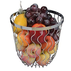 Single Wire Fruit Basket, HW185 - Biradlı