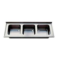 Sink Unit, Three Bowl Without Drainer, 40*40*25 Bowls, 160x60 cm - Öztiryakiler