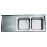 Sink Units, Double Bowl with Left Drainer, 40*40*25 Bowl Size, 160x60 cm - Öztiryakiler