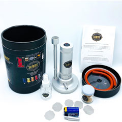 Slainte Fast Smoking Machine Silver, Glass, and 2 Spare Ashtrays - 2