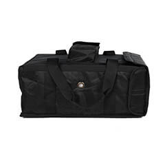 Small Size Pizza Stone Bag, Zippered, 35x35x20 cm, Black - 1
