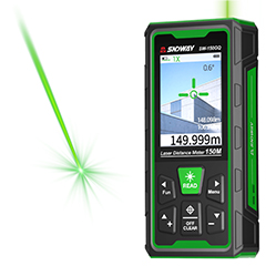 Sndway SW-150GQ Kameralı Lazermetre, Yeşil Lazerli, 150 Metre, Şarjlı ve IP68 Korumalı - SNDWAY