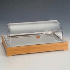 Zicco Soğutuculu Teşhir Standı, Ahşap Altlı, Polikarbon Roll Top Kapaklı, 57x37x22 cm - Zicco