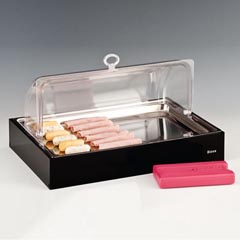 Zicco Soğutuculu Teşhir Standı, Polikarbon Rolltop Kapaklı, 45x30 cm - Zicco