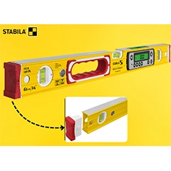 Stabila 19829 TECH 196 DL Elektronik Eğim Ölçer Su Terazisi, 61 cm - 4