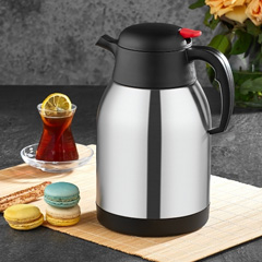 Star Thermos Horeca, Steel Thermos, 2 Lt, Black - 2