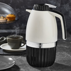 Star Termos Elegant Plus, Glass Thermos, 2 L, Black - 2